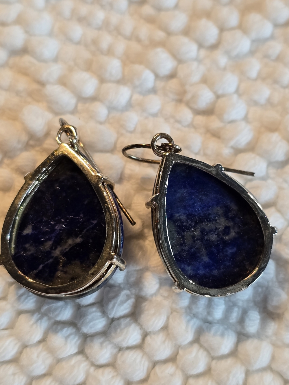Lapis Teardrop Earrings - Deep Blue - Picture 5 of 5